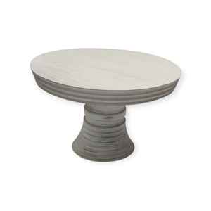 ที่วางเค้กของหวานแบบโบราณขนาดกลางทำจากไม้มะม่วงแกะสลักด้วยมือเป็นมิตรต่อสิ่งแวดล้อมอุปกรณ์ทำเค้กแต่งงานจากธรรมชาติ - Product Image 3