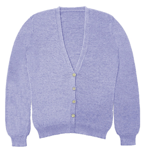 Pull cardigan unisexe confortable à col en V, tricot luxueux, appliques de sororité/fraternité, motif à carreaux, respirant, décontracté - Product Image 2