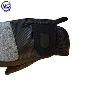 Gants de Golf pour hommes, cabreta en cuir noir, gants d'hiver en microfibre, en peau de mouton, Logo personnalisé - Product Image 6