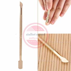 Poussoir à cuticules double extrémité en acier inoxydable pour ongles - Product Image 2