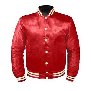 Bordado personalizado patchwork Starter Satin Varsity Jacket 100% Poliéster Invierno Varsity Hombres Collage Jacket - Product Image 6