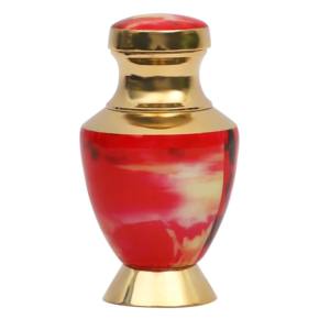 New Arrival With Cross Design Brass <b>Keepsake</b> Cremation Urns Funeral Wholesale Metal <b>Keepsake</b> Urns From India - Product Image 4