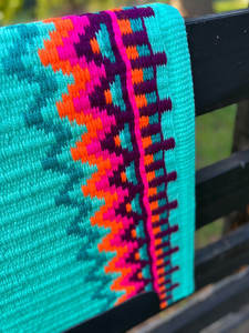 Western Show Horse Saddle Blanket Diseño de Nueva Zelanda Manta de sillín de lana hecha a mano Top Wool Saddle Pad Size - Product Image 4