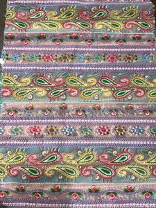 ผ้าชิฟฟิลิที่สง่างามพร้อมรูปแบบการปักที่ดีในการพิมพ์ตำแหน่งที่ถูกต้องสำหรับเสื้อผ้าที่มีคุณภาพสูง - Product Image 3