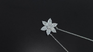 ตามใบรับรอง IGI สร้อยคอเพชรสำหรับปลูกในห้องปฏิบัติการลูกแพร์ทอง14K 18K หรูหราและสร้อยคอสไตล์มินิมอลสำหรับงานเลี้ยงและของขวัญแต่งงาน - Product Image 5