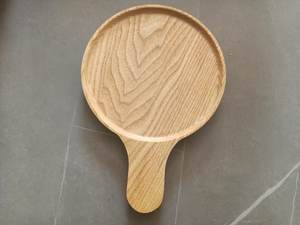 Caliente nueva bandeja de hojas de madera maciza de Acacia sala de estar fruta merienda bandejas de madera de acacia bandeja de café - Product Image 3