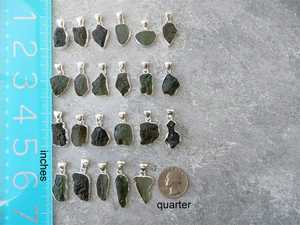 Chính Hãng Moldavite Chữa Bệnh Đá Vòng Cổ Với Nguyên Màu Xanh Lá Cây Đá Quý Sterling Bạc Thiên Thạch Thiết Kế GSA - Product Image 5