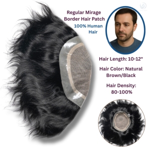 100% tupé recto Remy peruano para hombres buena densidad Mirage Base postizo PU técnica 100 gramos precio al por mayor disponible - Product Image 3