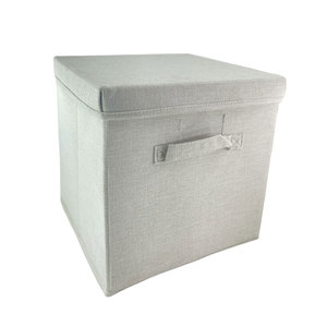 <b>Boxes</b> Fabric <b>Storage</b> Baskets With Rope Handles for Cupboards <b>Shelves</b> Wardrobe Clothes Collapsible Large Fabric <b>Storage</b> Cube - Product Image 1
