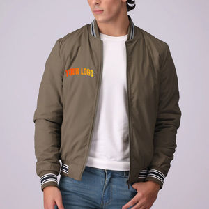 Venta al por mayor Varsity Jacket alta calidad personalizado Otoño Invierno hombres chaquetas casuales hombres Bomber Varsity Jacket en Material - Product Image 4