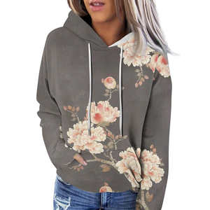 Sweat à capuche pour femme avec logo personnalisé, best-seller, sublimation, manches longues, anti-rétrécissement, sweats à capuche en sublimation pour femme - Product Image 1