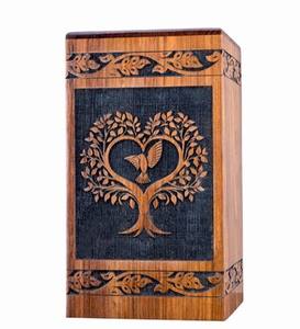 Urnas de madera de estilo americano moderno hechas a mano de gran calidad, urnas de cremación para hombres y mujeres, urnas decorativas para adultos - Product Image 1