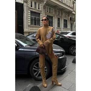 Suéter Casual de Punto con Detalle Bordado para la Temporada de Otoño-1340 - Product Image 3