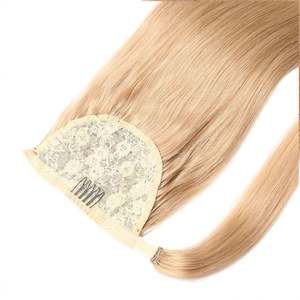 Kinky Curly Drawstring Ponytail Human <b>Hair</b> Extensions #18 Honey Blonde Body <b>Wave</b> Water <b>Wave</b> - Product Image 3