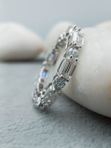 แหวนแต่งงานสไตล์ฮิปฮอปประดับเพชรธรรมชาติหรูหราสำหรับผู้ชาย10K 18K เทรนด์ฮิปฮอปสำหรับปาร์ตี้แฟชั่นคลาสสิก - Product Image 2