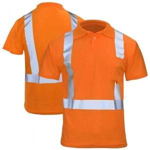 OEM Support Men's Reflective Hi Vis Breathable Construction Workwear Short Sleeve Unisex <b>Polo</b> Shirts - Product Image 5