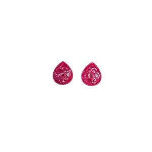 Péresseaux sculptés en forme de fleur en rubis naturel de Bangkok, 26,58 carats, cristal naturel en vrac - Product Image 4