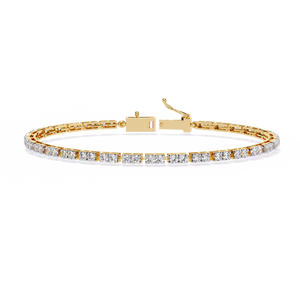 Fabulous 18K <b>Gold</b> Lab Grown Diamond Bracelet & <b>Bangle</b> Luxurious Jewelry - Product Image 4