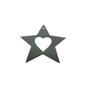 Dernier design en métal de fer à suspendre étoile murale décorative couleur Gey pour la maison et la décoration de Noël en vrac fait à la main - Product Image 1