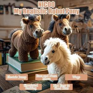 Produits chauds Accessoires de <span class=keywords><strong>voiture</strong></span> Robot réaliste Poney Ai Robot <span class=keywords><strong>Chien</strong></span> peut marcher <span class=keywords><strong>aboie</strong></span> et remue sa queue comme la vraie chose - Product Image 2