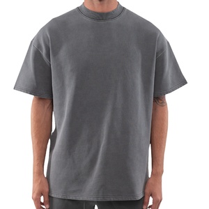 เสื้อยืดโอเวอร์ไซส์ผ้าคอตตอนหนานุ่มสำหรับผู้ชายและผู้หญิง เสื้อยืดวินเทจเรียบง่ายสำหรับผู้ชาย เสื้อยืดสตรีทแวร์ฤดูร้อนขายส่ง - Product Image 5