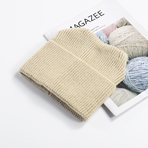 Bonnet en tricot à revers, chaud, doux, confortable, doublé en polaire, bonnet extensible, élégant, pour la plage, l'extérieur, le temps froid - Product Image 6