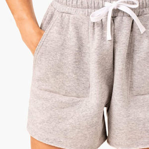 Short de survêtement professionnel en coton de qualité supérieure pour femmes, impression de logo personnalisé, tissu court lavé de haute qualité, meilleur design - Product Image 6