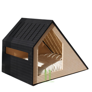 Maison pour chat en bois minimaliste, maison pour chat d'intérieur moderne, nouveau lit pour chat, variété de tailles, couleurs et emballages au Vietnam - Product Image 6