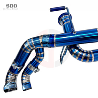 Tuyau d'échappement arrière droit SDO de style luxueux de haute qualité en titane bleu brûlé pour Audi R8 V10 5.2L 2016-2024
