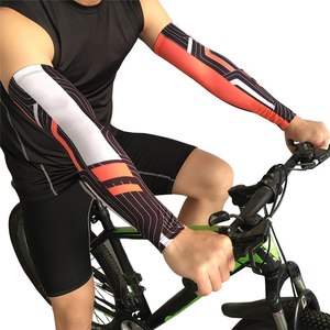 Manga del brazo para exteriores unisex transpirable de talla grande protección solar UV resistente al agua secado rápido impresión personalizada deportes correr ciclismo - Product Image 4