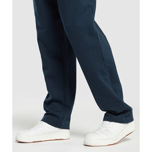 Pantalons de survêtement décontractés d'hiver pour hommes, mi-lourds, 100% coton, en laine, avec cordon de serrage, taille élastique, poches zippées, séchage rapide, respirant, écologique - Product Image 6