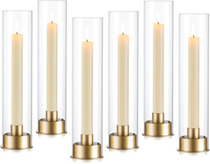Candle <b>Holder</b> With <b>Glass</b> Pits on Metal Base With Customized Color and Sizes With Great Quality at Wholesale Prices - Product Image 1