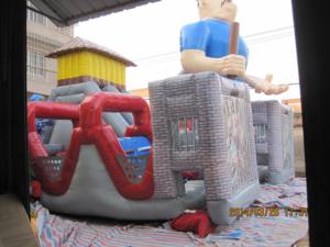 Château gonflable Powerman Fun City en PVC pour usage universel - Product Image 3