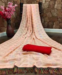 Georgeouse Party Wear Saree collectif avec le prix le plus bas du marché Surat Gujarat Vêtement ethnique ethnique - Product Image 4