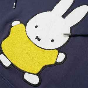 Sudadera con capucha de algodón de gran tamaño con hombros caídos, ropa de calle personalizada en blanco de 350gsm, sudaderas con capucha con estampado de hojaldre, bordado de chenilla - Product Image 5