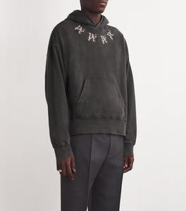 Unisex Oversized Olive Green Pullover Hoodie Featuring Adjustable Drawstring Hood Front Kangaroo Pocket Ribbed Cuffs and Hem - Product Image 3