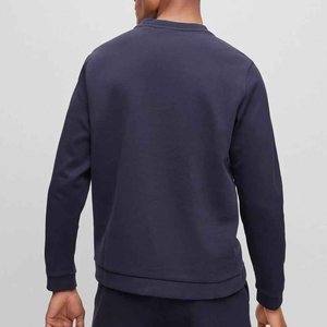Sweat-shirts unisexes en molleton de coton vierge, personnalisables avec logo imprimé ou brodé, coupe oversize, col rond, pour hommes, fabrication OEM. - Product Image 3
