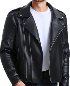 Vestes et manteaux à col montant en cuir respirant anti-vent pour femmes et hommes automne hiver style High Street - Product Image 4