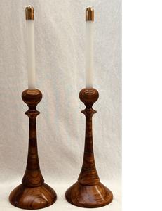 Wooden <b>Tapered</b> Metal High Quality Home Decor Best Selling Premium Polished Brown <b>Candle</b> <b>Holder</b> - Product Image 5