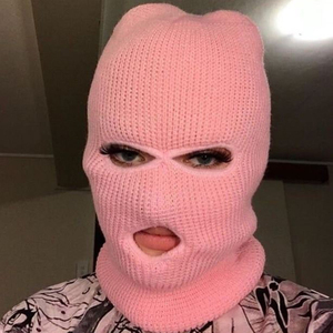 หมวกไหมพรมถักมีฮู้ดสำหรับผู้หญิง, หมวกคลุมศีรษะสไตล์ฤดูหนาว - Product Image 3