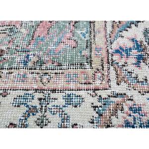 Tapis en laine noués à la main de grande taille, style vintage, motif médaillon rouge et orange, pour salon ou couloir - Pae-2596 - Product Image 3