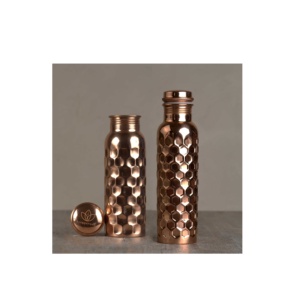 Bouteille d'eau en cuivre pur réutilisable sans boisson en cuivre martelé pour une utilisation à la main pour les Offre Spéciale - Product Image 6