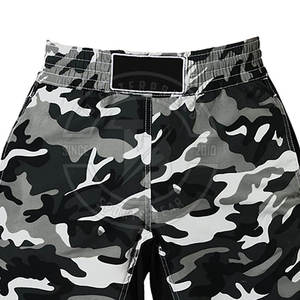 Pantalones cortos de agarre de poliéster 100% informales para hombre más vendidos, de secado rápido, transpirables, de cintura media, teñido liso, patrón sólido, logotipo personalizado - Product Image 4