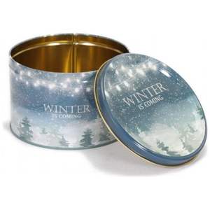 1.2L Lets Be Jolly boîte en métal ronde Ø 140x90mm - Product Image 4