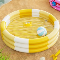 Piscine gonflable pliable en gros pour animaux de compagnie et tout-petits, baignoire ronde en PVC épaissi avec fosse à balles pour les jeux d'été en extérieur