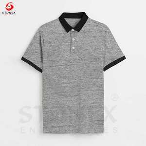 ซูเปอร์คูลเลนซิ่งผ้าฝ้ายInter-สีไอออนน้ําแข็งไฟเบอร์Spandex PlusขนาดBreathableลําลองบุรุษกอล์ฟLapelเสื้อโปโล - Product Image 2