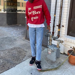 Ropa de calle de felpa francesa de algodón de alta calidad Unisex Vintage para Sudadera con capucha con estampado de espuma para hombre - Product Image 2