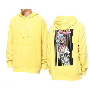 เสื้อฮู้ดผ้าคอตตอนผสมสีล้วนมีฮู้ดพิมพ์ลายโลโก้พิมพ์ซับลิเมชัน - Product Image 2