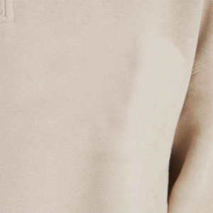 Sudadera de lana de algodón 100% personalizada con media cremallera, sudadera con cremallera de cuarto 1/4, sudadera de manga larga de gran tamaño en blanco, Sudadera con capucha para mujer - Product Image 6