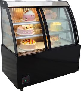 Vitrine réfrigérée à double température pour desserts, neuve, petite, commerciale, fraîche - Product Image 2